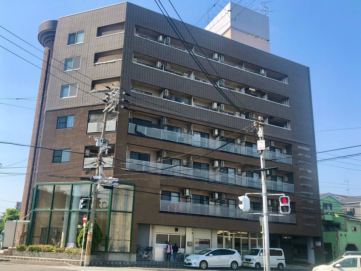 マンション外壁塗装の施工写真