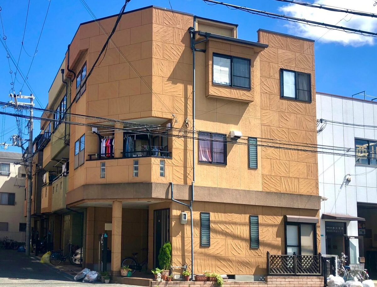 戸建て外壁塗装の施工写真